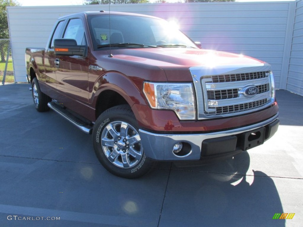 2014 F150 XLT SuperCab - Sunset / Steel Grey photo #2