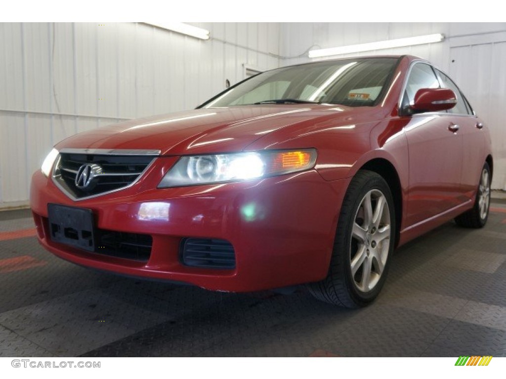 2005 TSX Sedan - Milano Red / Parchment photo #3