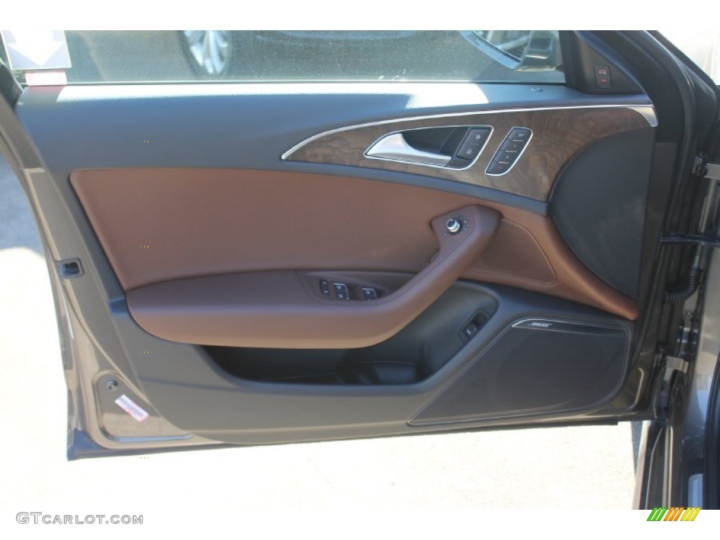 2015 A6 3.0T Premium Plus quattro Sedan - Dakota Gray Metallic / Nougat Brown photo #10
