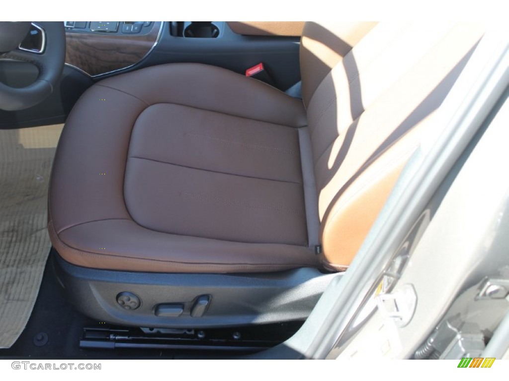 2015 A6 3.0T Premium Plus quattro Sedan - Dakota Gray Metallic / Nougat Brown photo #11
