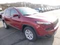 2015 Deep Cherry Red Crystal Pearl Jeep Cherokee Latitude 4x4  photo #8