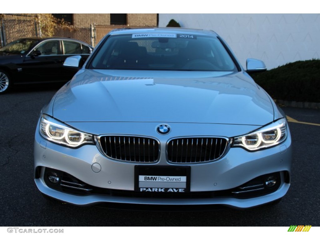 2014 4 Series 435i xDrive Coupe - Glacier Silver Metallic / Black photo #8