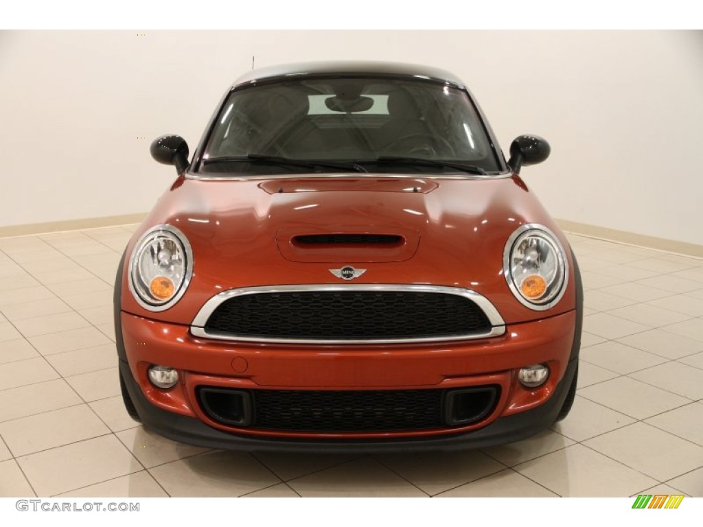 Spice Orange Metallic 2013 Mini Cooper S Coupe Exterior Photo #99279151