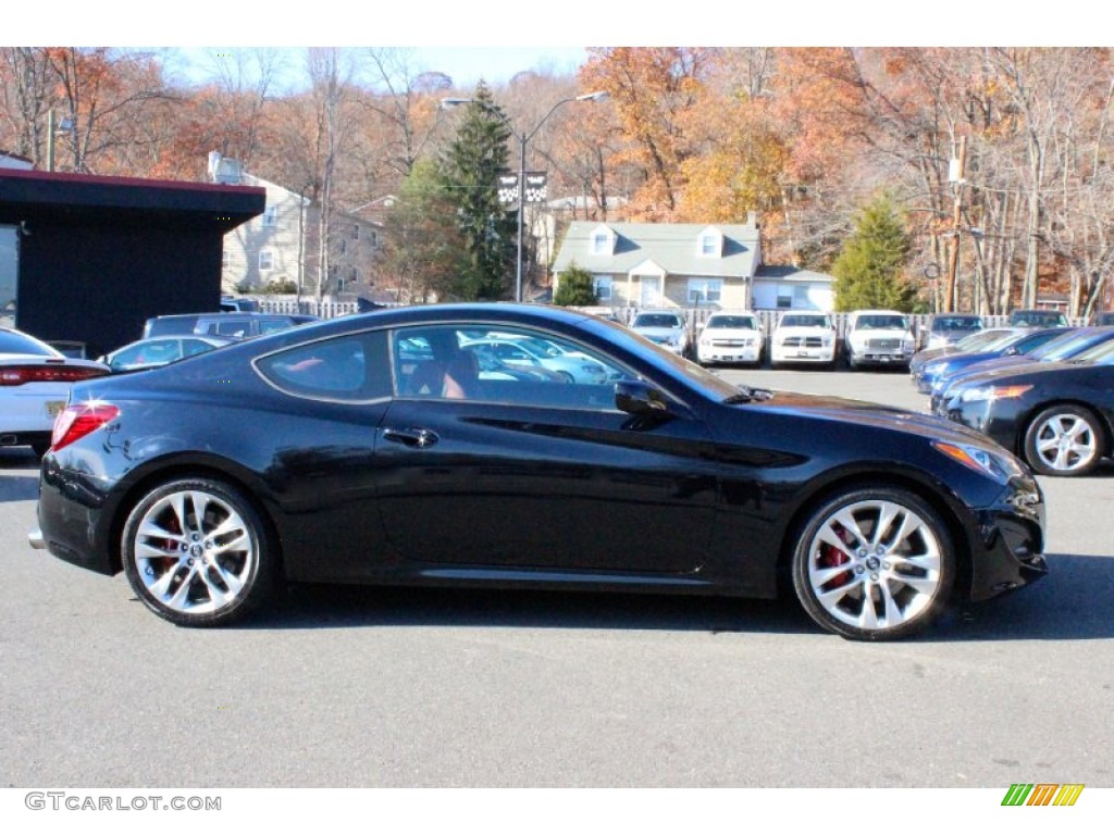2013 Genesis Coupe 2.0T R-Spec - Becketts Black / Red Leather/Red Cloth photo #10