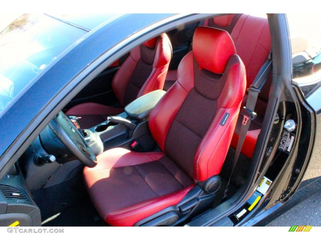 2013 Genesis Coupe 2.0T R-Spec - Becketts Black / Red Leather/Red Cloth photo #15