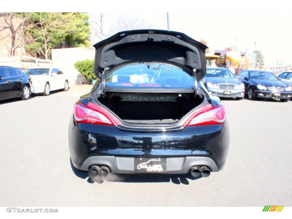 2013 Genesis Coupe 2.0T R-Spec - Becketts Black / Red Leather/Red Cloth photo #31