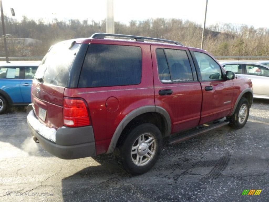 2002 Explorer XLS 4x4 - Toreador Red Metallic / Medium Parchment photo #5