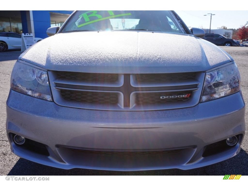 2013 Avenger R/T - Billet Silver Metallic / Black/Red photo #2