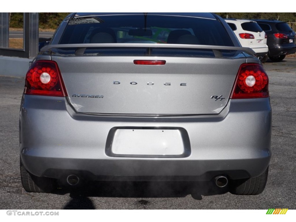 2013 Avenger R/T - Billet Silver Metallic / Black/Red photo #6