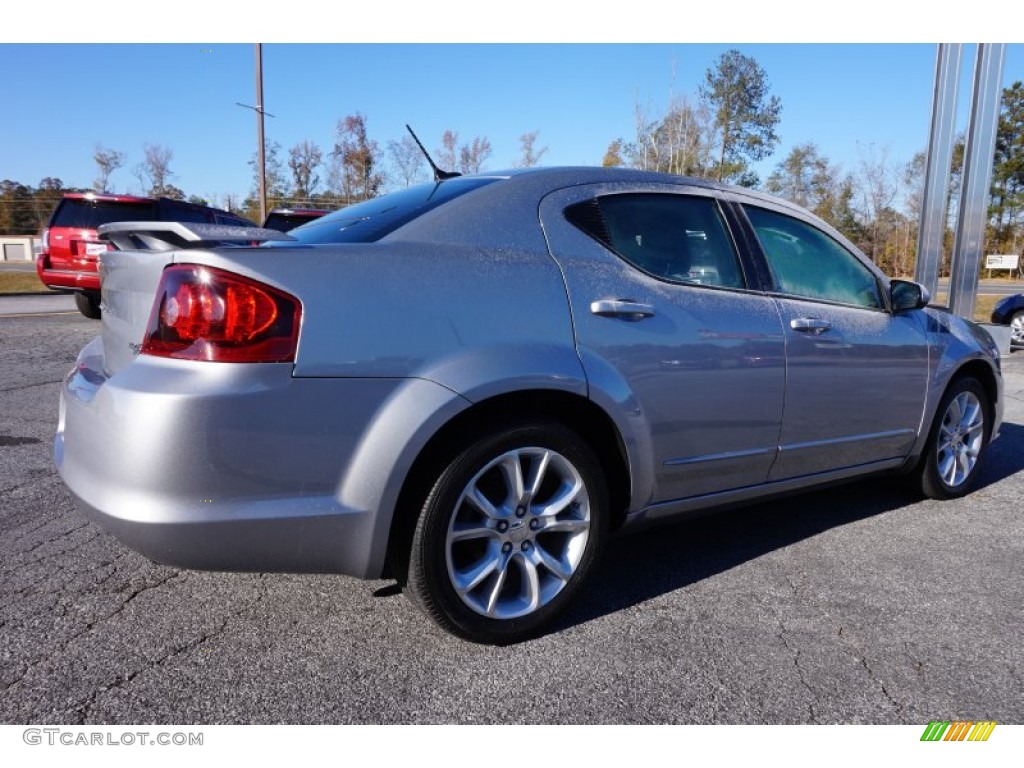 2013 Avenger R/T - Billet Silver Metallic / Black/Red photo #7