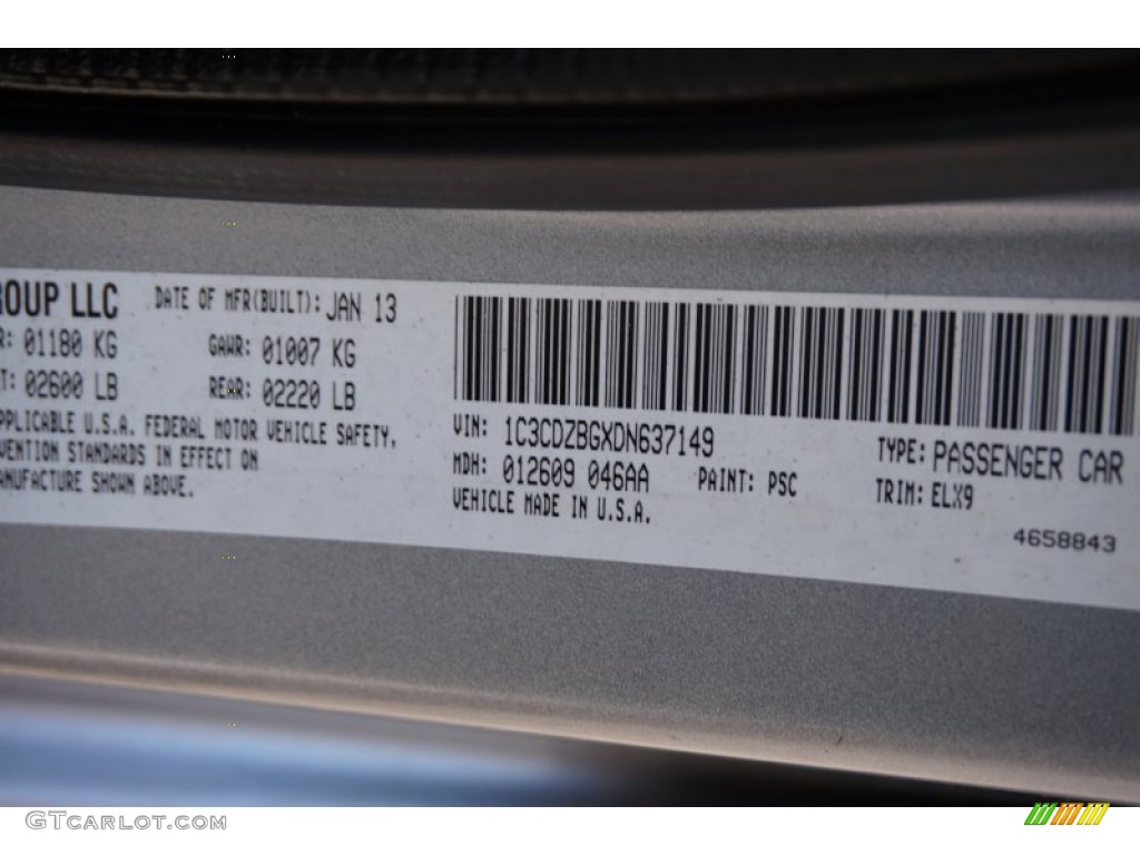 2013 Avenger R/T - Billet Silver Metallic / Black/Red photo #22