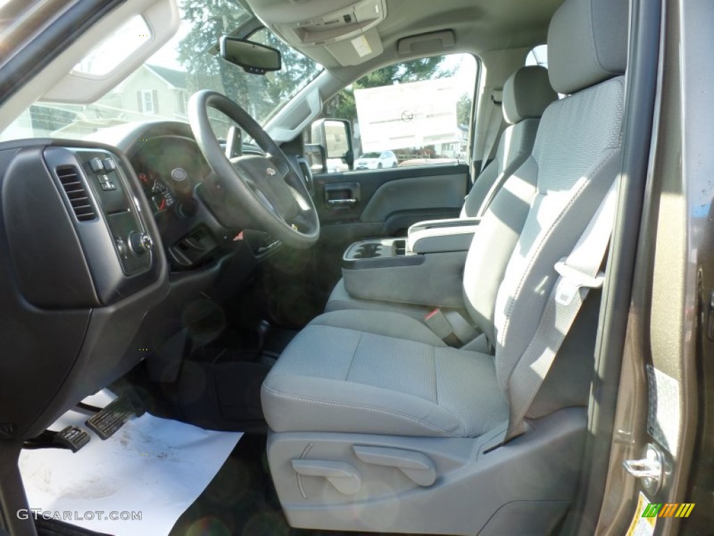 2015 Chevrolet Silverado 3500HD WT Crew Cab Dual Rear Wheel 4x4 Front Seat Photo #99284305