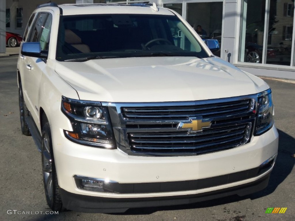 White Diamond Tricoat 2015 Chevrolet Tahoe LTZ 4WD Exterior Photo #99285037