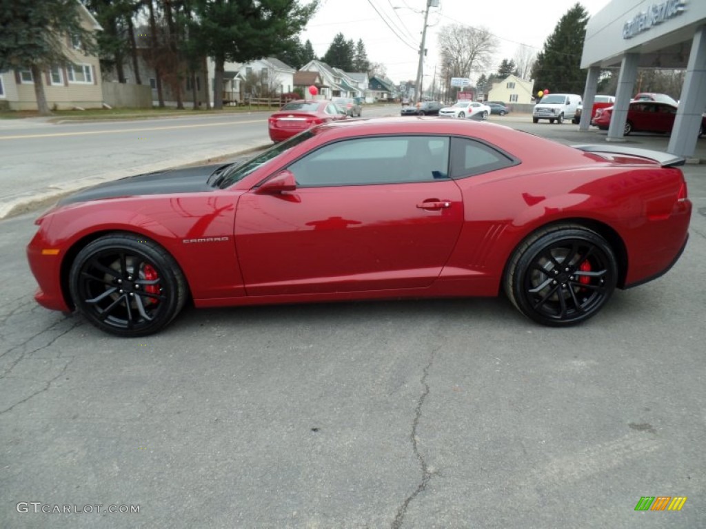 Red Rock Metallic 2015 Chevrolet Camaro SS Coupe Exterior Photo #99285619