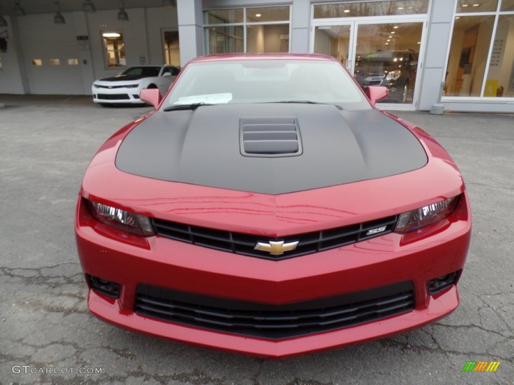 Red Rock Metallic 2015 Chevrolet Camaro SS Coupe Exterior Photo #99285688