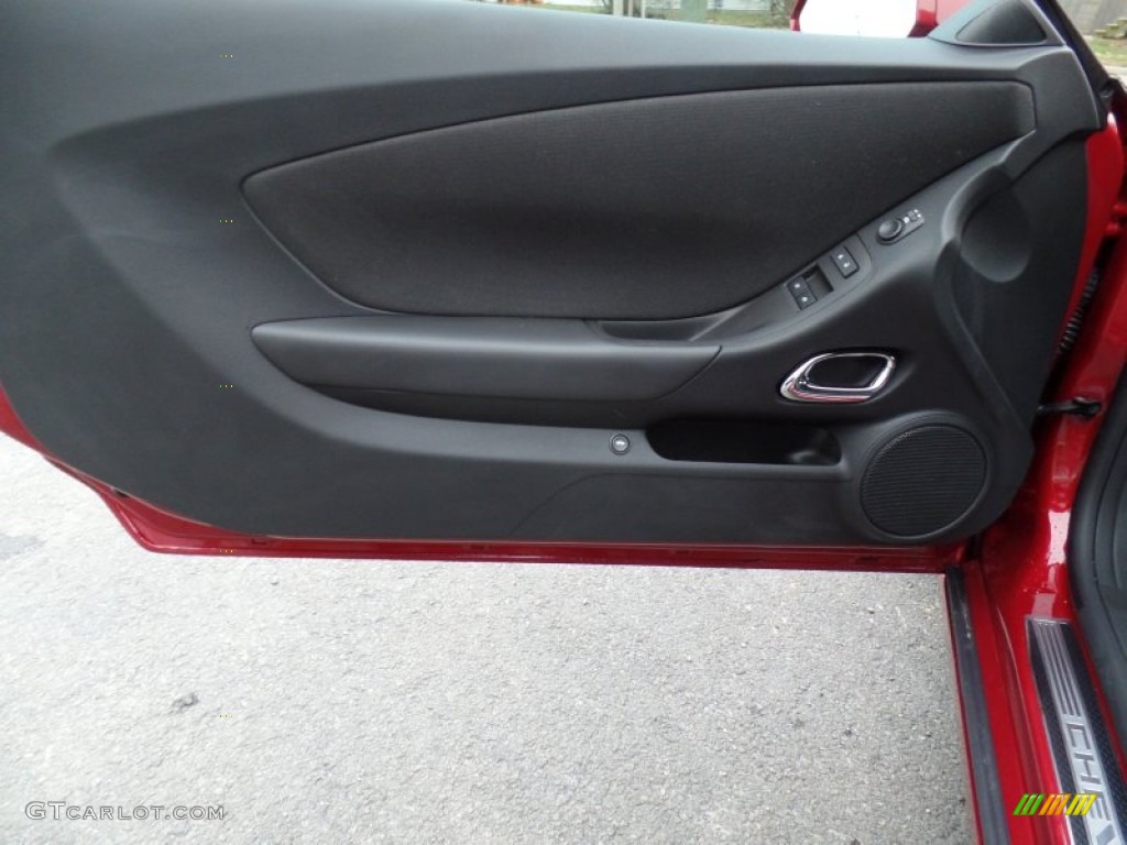 2015 Chevrolet Camaro SS Coupe Black Door Panel Photo #99285745