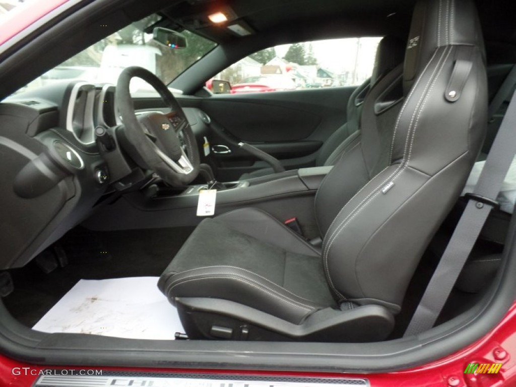 Black Interior 2015 Chevrolet Camaro SS Coupe Photo #99285769