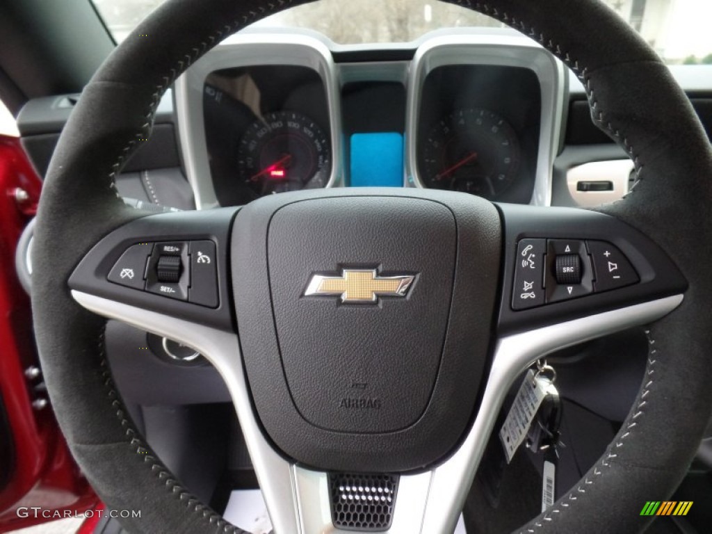 2015 Chevrolet Camaro SS Coupe Black Steering Wheel Photo #99285802
