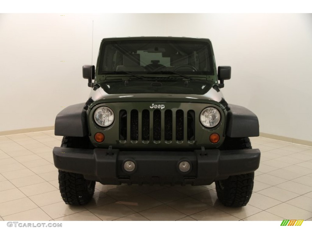 2009 Wrangler Unlimited Rubicon 4x4 - Jeep Green Metallic / Dark Slate Gray/Medium Slate Gray photo #2