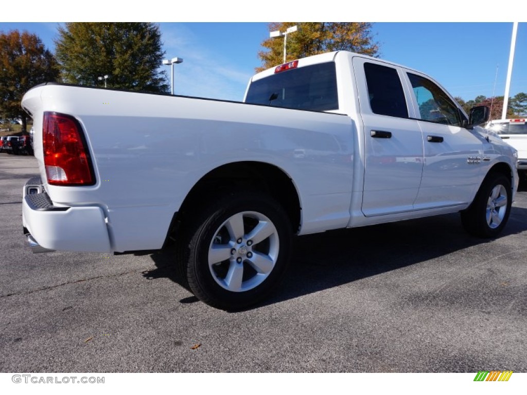 2014 1500 Express Quad Cab - Bright White / Black/Diesel Gray photo #3