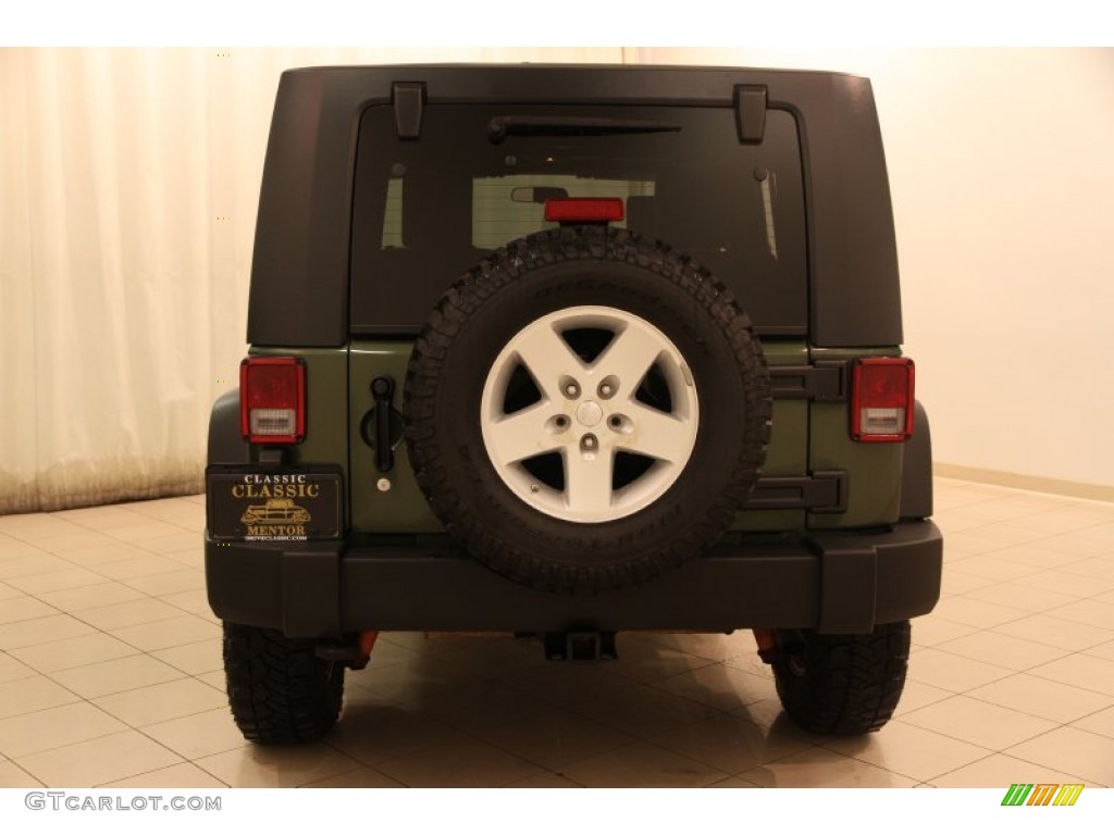 2009 Wrangler Unlimited Rubicon 4x4 - Jeep Green Metallic / Dark Slate Gray/Medium Slate Gray photo #16