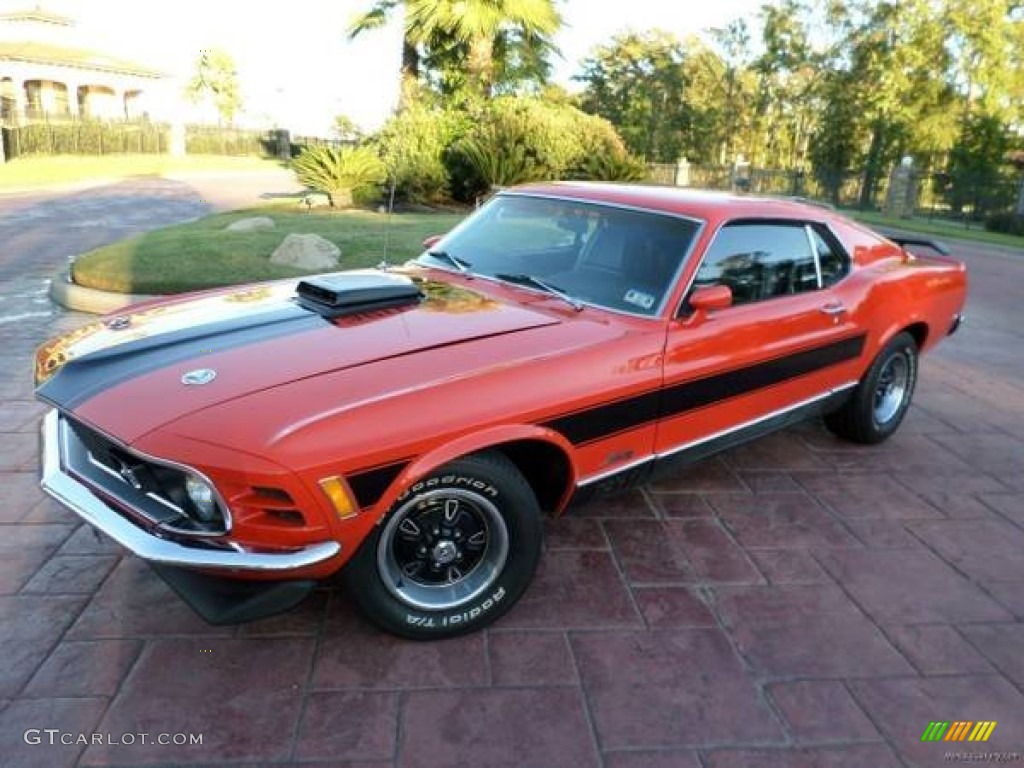 Calypso Coral 1970 Ford Mustang Mach 1 Exterior Photo #99291124
