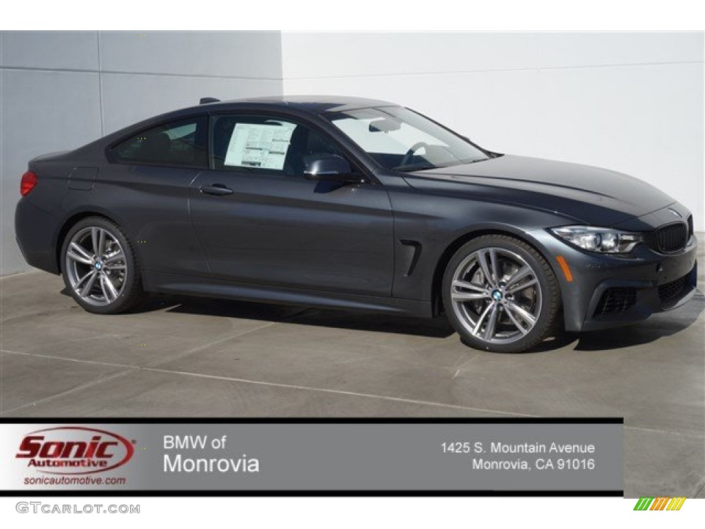 2015 4 Series 435i Coupe - Mineral Grey Metallic / Black photo #1