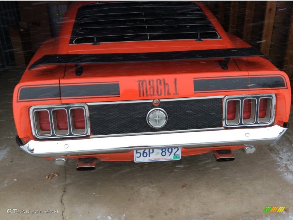 1970 Mustang Mach 1 - Calypso Coral / Black photo #11