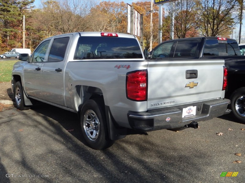 2015 Silverado 1500 WT Crew Cab 4x4 - Silver Ice Metallic / Jet Black photo #2