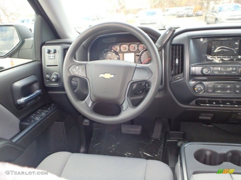 2015 Silverado 1500 WT Crew Cab 4x4 - Brownstone Metallic / Dark Ash/Jet Black photo #6