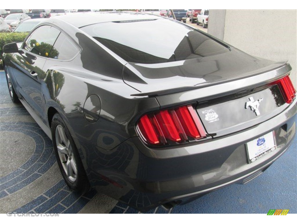 2015 Mustang V6 Coupe - Magnetic Metallic / Ebony photo #6