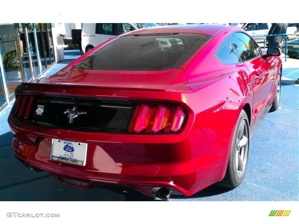 2015 Mustang V6 Coupe - Ruby Red Metallic / Ebony photo #3