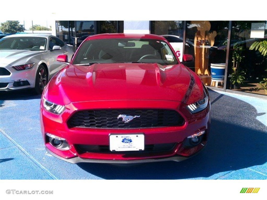 2015 Mustang V6 Coupe - Ruby Red Metallic / Ebony photo #20