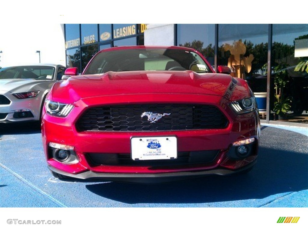 2015 Mustang V6 Coupe - Ruby Red Metallic / Ebony photo #21