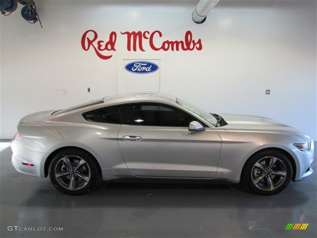 2015 Mustang V6 Coupe - Ingot Silver Metallic / Ebony photo #5