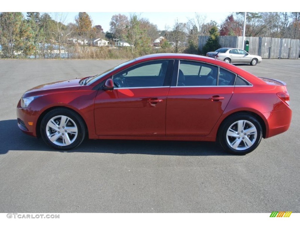 2014 Cruze Diesel - Crystal Red Tintcoat / Jet Black photo #3