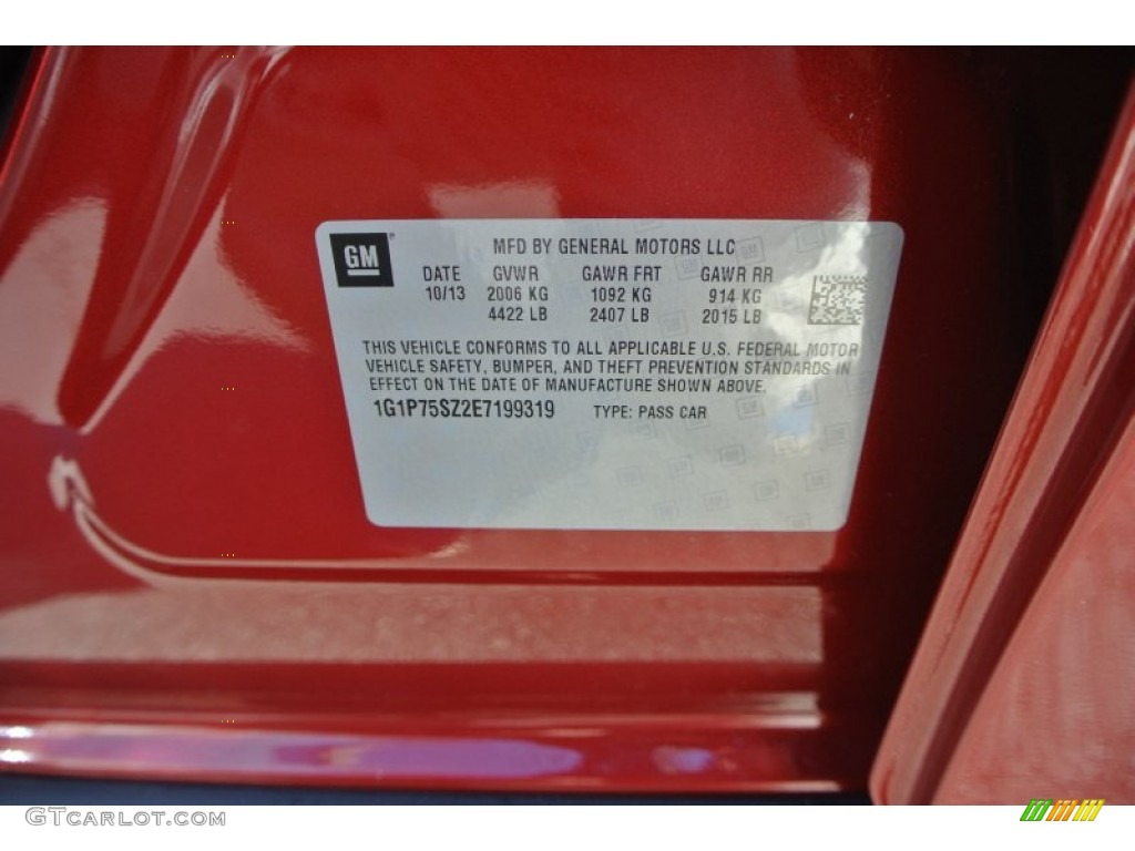 2014 Cruze Diesel - Crystal Red Tintcoat / Jet Black photo #7