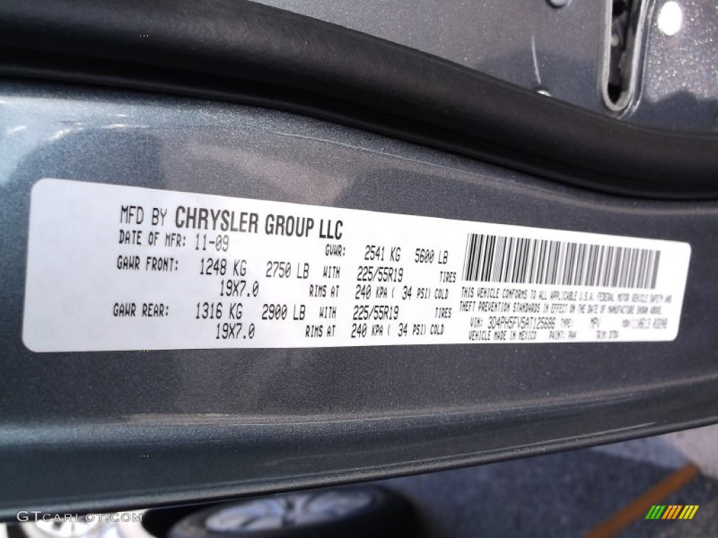 2010 Journey SXT AWD - Silver Steel Metallic / Dark Slate Gray photo #19