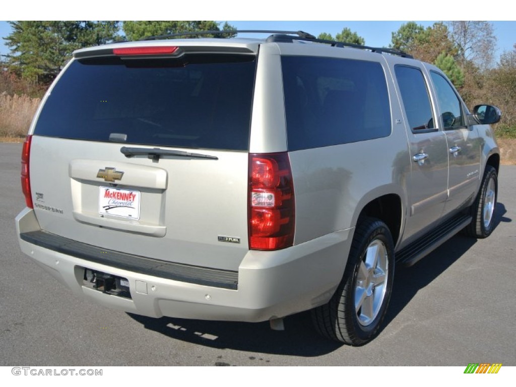 2007 Suburban 1500 LTZ 4x4 - Gold Mist Metallic / Light Cashmere/Ebony photo #5