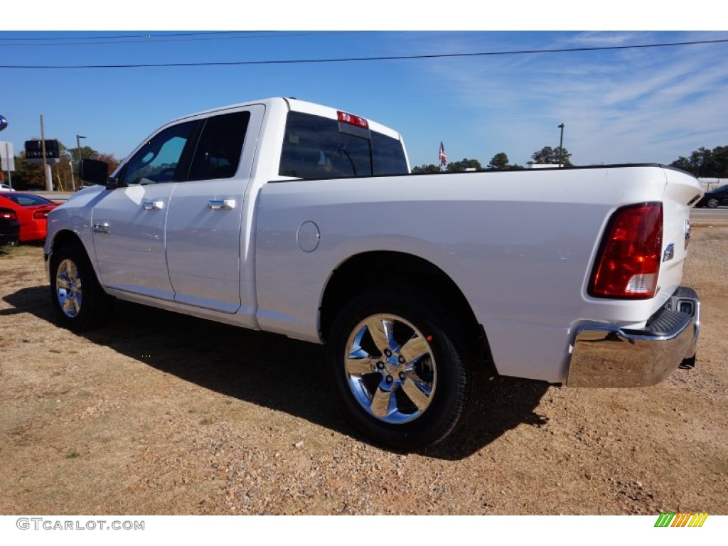 2015 1500 Big Horn Quad Cab - Bright White / Black/Diesel Gray photo #2