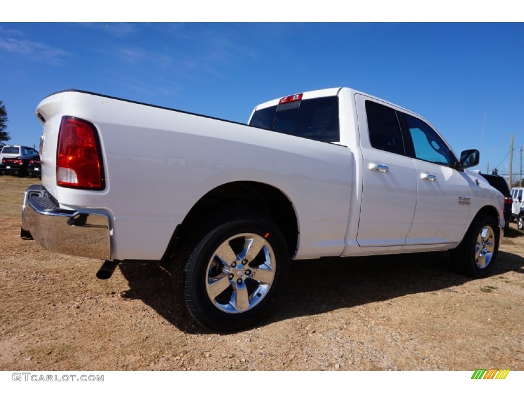 2015 1500 Big Horn Quad Cab - Bright White / Black/Diesel Gray photo #3