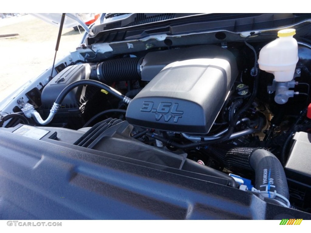 2015 1500 Big Horn Quad Cab - Bright White / Black/Diesel Gray photo #9