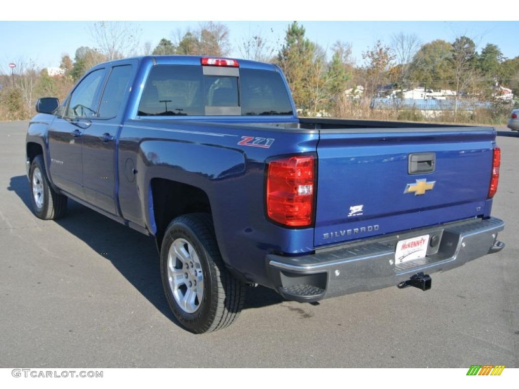 2015 Silverado 1500 LT Double Cab - Deep Ocean Blue Metallic / Dark Ash/Jet Black photo #4