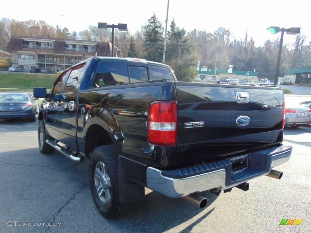 2006 F150 XLT SuperCrew 4x4 - Black / Medium/Dark Flint photo #5