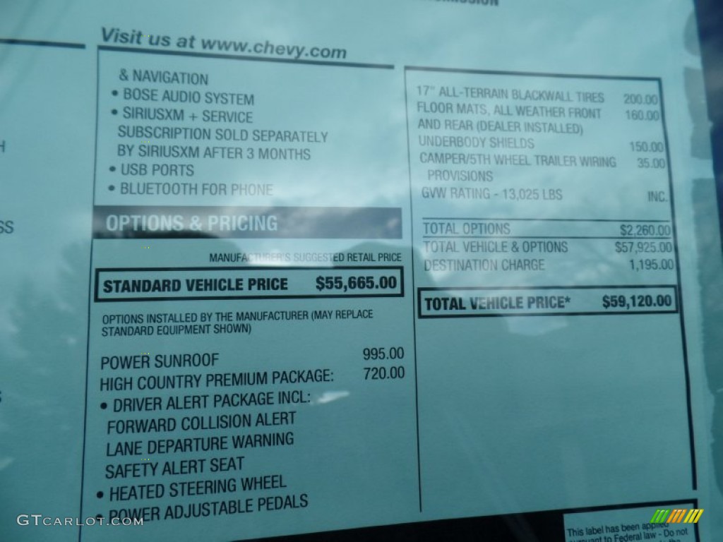 2015 Silverado 3500HD High Country Crew Cab Dual Rear Wheel 4x4 - Black / High Country Saddle photo #21