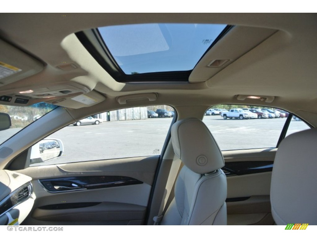 2015 ATS 2.5 Luxury Sedan - Crystal White Tricoat / Light Neutral/Medium Cashmere photo #10