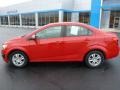 2012 Victory Red Chevrolet Sonic LS Sedan  photo #2