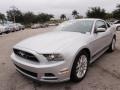 2014 Ingot Silver Ford Mustang V6 Premium Coupe  photo #13
