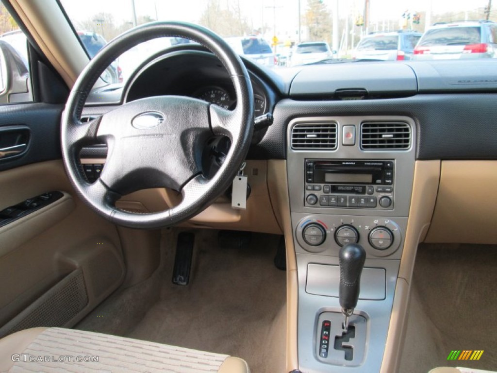 2003 Subaru Forester 2.5 XS Beige Dashboard Photo #99316672