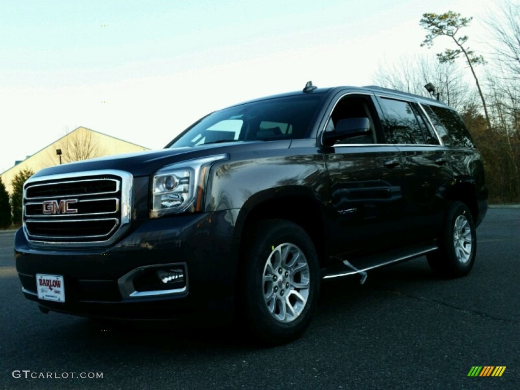 2015 Yukon SLE 4WD - Iridium Metallic / Cocoa/Dune photo #1